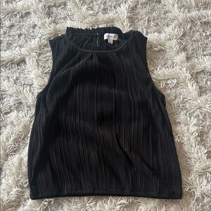 Evereve Black Ribbed Sleeveless Top